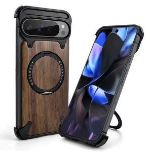 Premium Metal Phone Case with Magnetic Stand-Pixel
