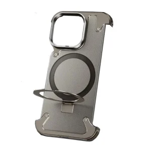 Leather Magnetic 360 Kickstand Case-iPhone